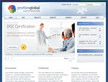 Tablet Screenshot of profilesglobal.com